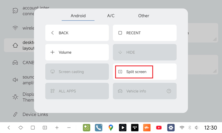 Split screen shortcut? - DUDUAUTO