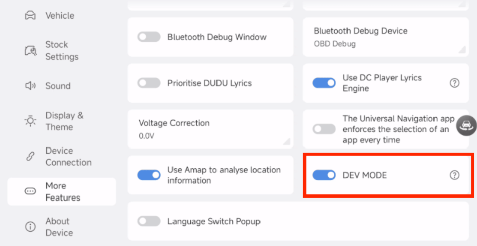 DEV MODE - DUDUAUTO